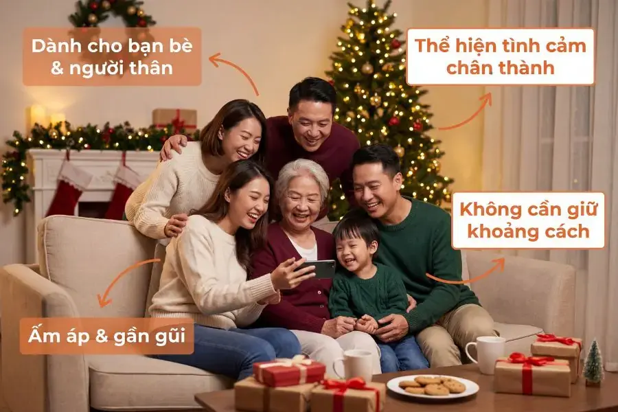 Chúc Giáng Sinh bằng tiếng Anh cho gia đình, người thân có thể thoải mái hơn.