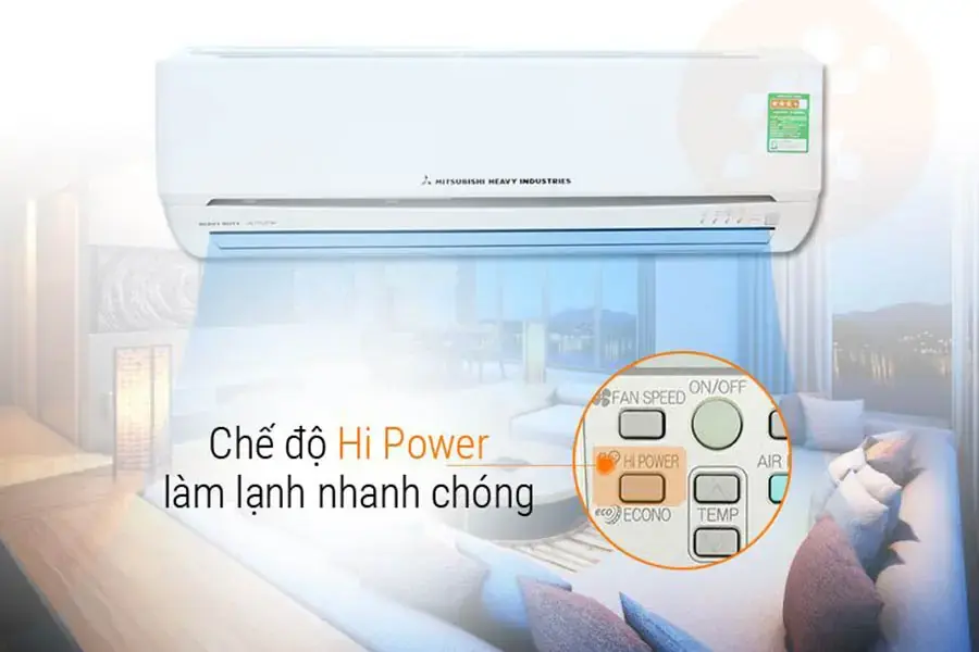Máy lạnh có thể làm lạnh nhanh chóng (nguồn: dienmaythienphu.vn)