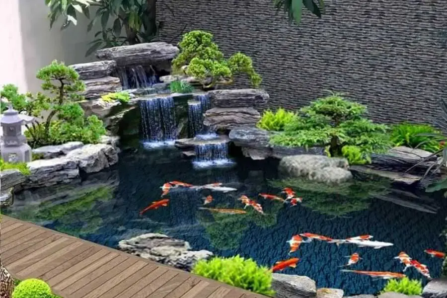Cây trồng viền hồ sẽ giúp cải thiện chất lượng không khí quanh hồ.