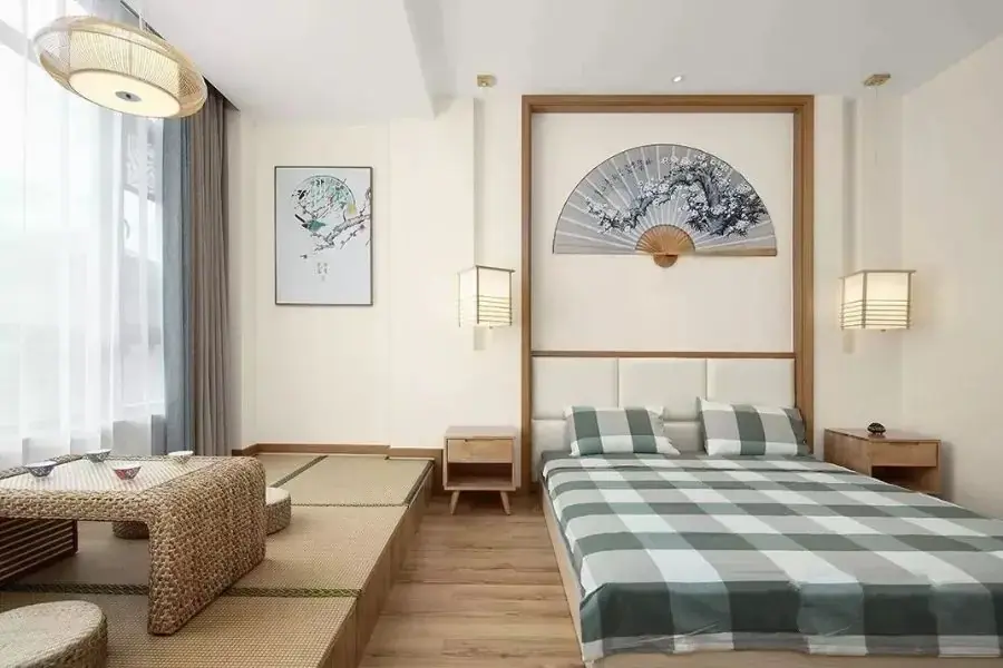 Tone màu ấm và sáng thường sử dụng cho phòng ngủ phong cách kiểu Nhật