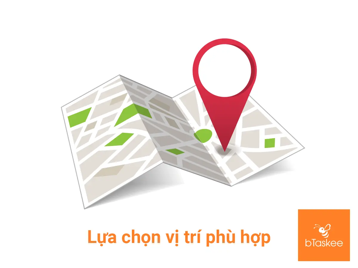 lựa chọn vị trí phù hợp