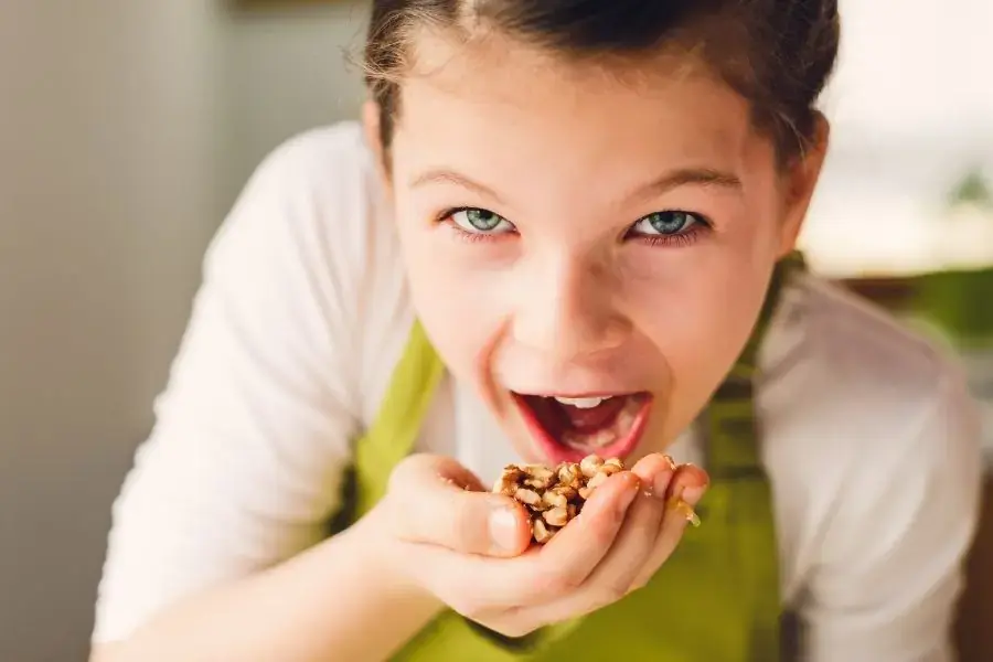 Hạt óc chó bổ sung giàu chất dinh dưỡng cho bữa ăn của trẻ em