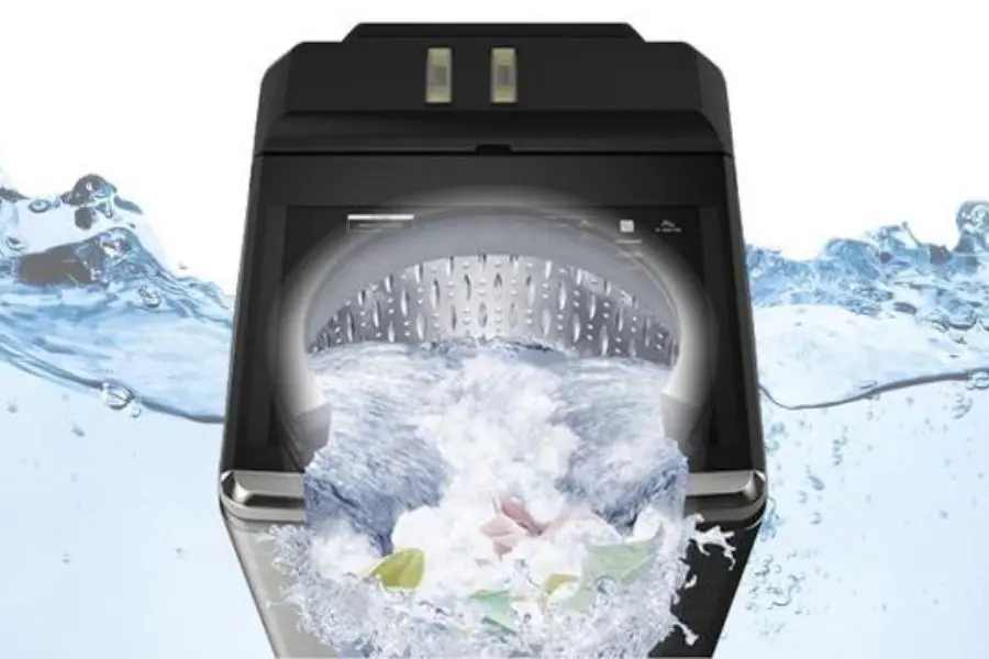 Sóng nước Dynamic Stream Wash tạo ra lực nước mạnh, tăng cao hiệu quả giặt sạch quần áo.