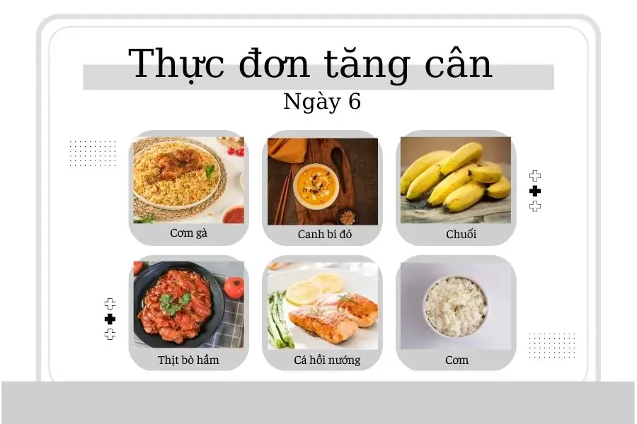 Thực đơn ngày thứ 6 giúp tăng cân hiệu quả