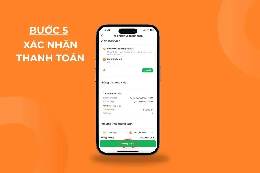 Xác nhận thanh toán đơn hàng.
