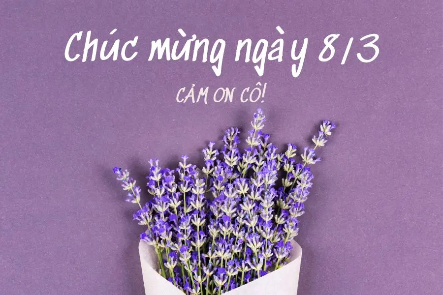 Mẫu thiệp 8/3 tặng cô giáo cực đẹp tạo ra từ canva số 5.