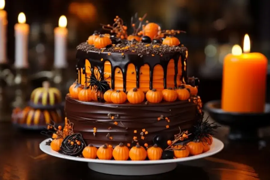 Một mẫu bánh kem khác theo phong cách Halloween.