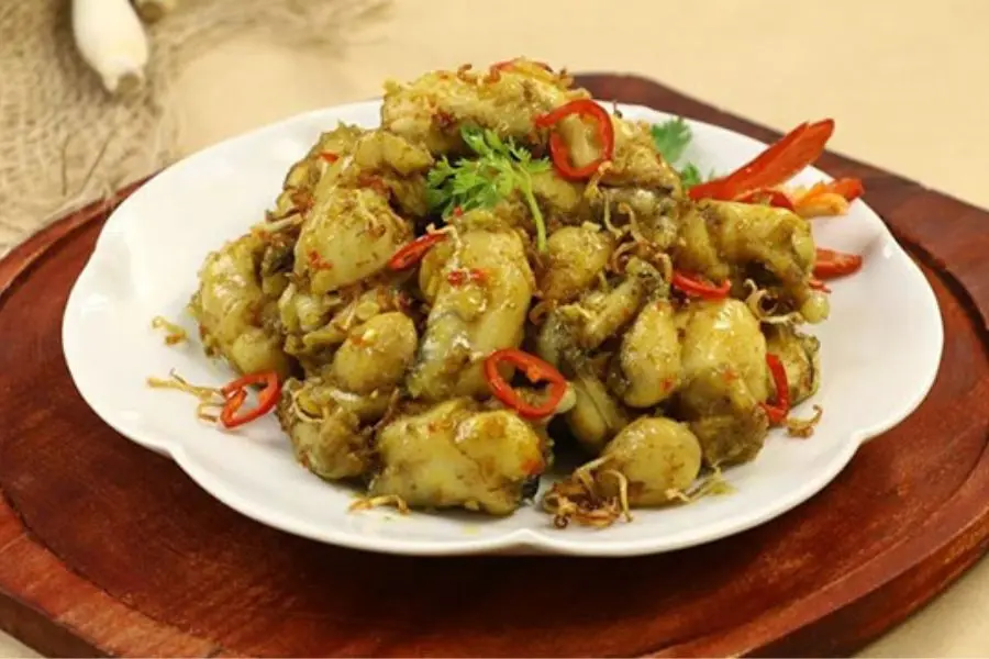 Ếch xào sả ớt - Món ăn thơm ngon cay cay trong ngày mưa.
