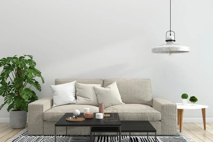 Sofa văng có hình chữ I bao gồm 2-3 chỗ ngồi sắp xếp liền kề nhau.