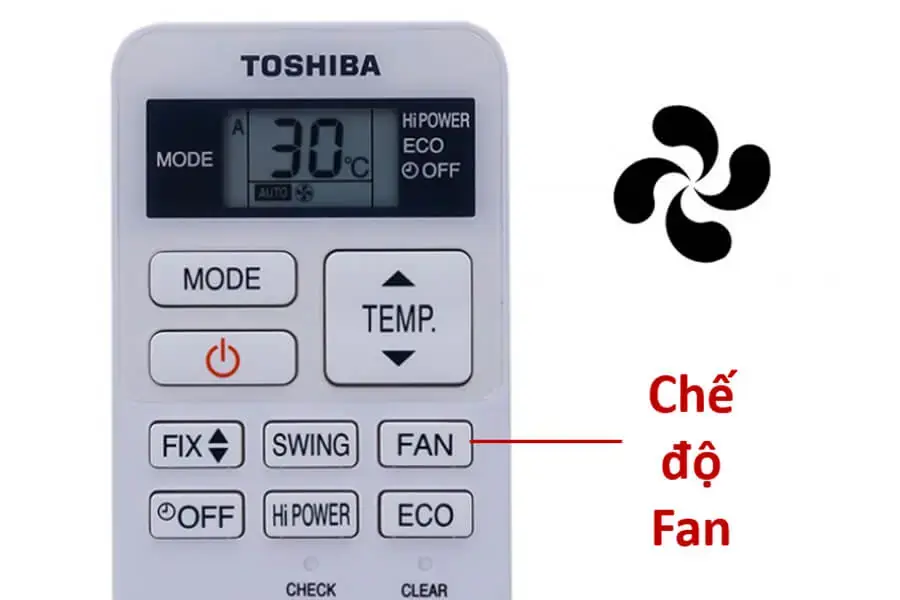 Chế độ Fan hay chế độ quạt mang đến hơi lạnh liên tục nhưng không quá tiêu tốn điện năng