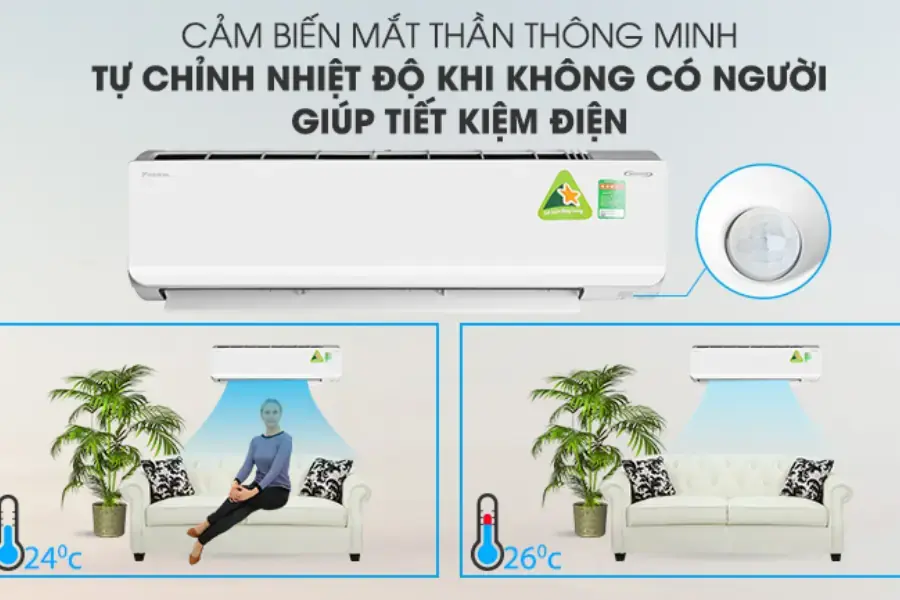 Điều hòa có tích hợp tính năng mắt thần thông minh