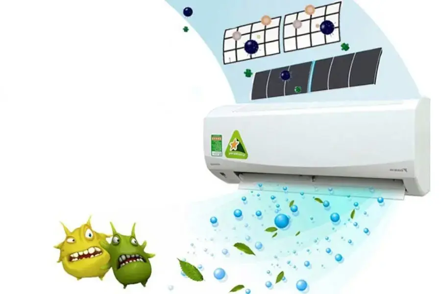 Chế lọc không khí giúp bảo vệ đường hô hấp của trẻ sơ sinh