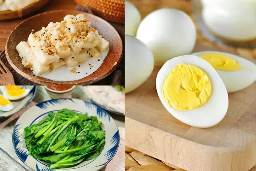Thực đơn giảm cân với sắn vào buổi sáng và trưa