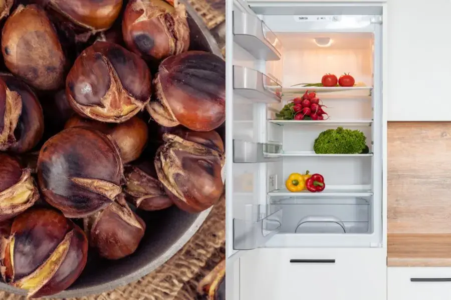 Bảo quản hạt dẻ chín trong ngăn mát tủ lạnh
