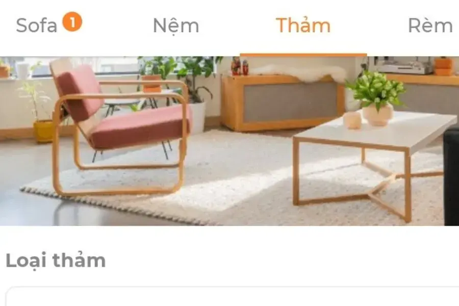Chọn loại rèm cần được vệ sinh.