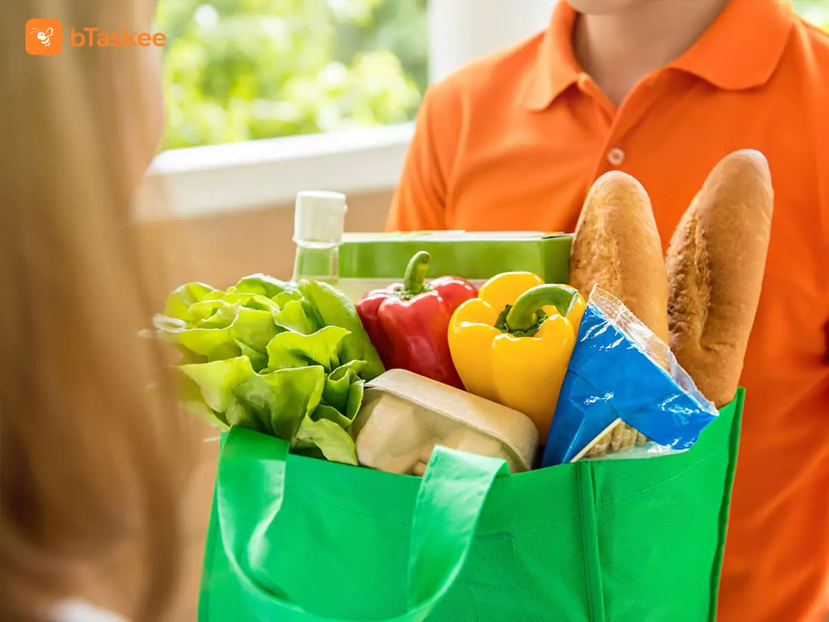 Sử dụng dịch vụ đi chợ bTaskee hạn chế rủi ro mùa covid