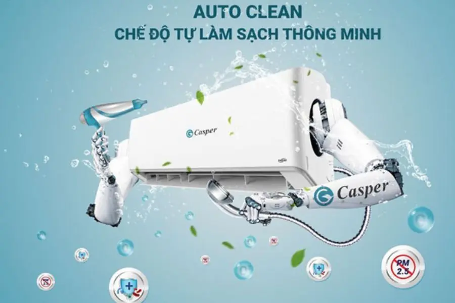 Khi kích hoạt tính năng này thì điều hòa tự làm sạch mà không cần con người tác động.