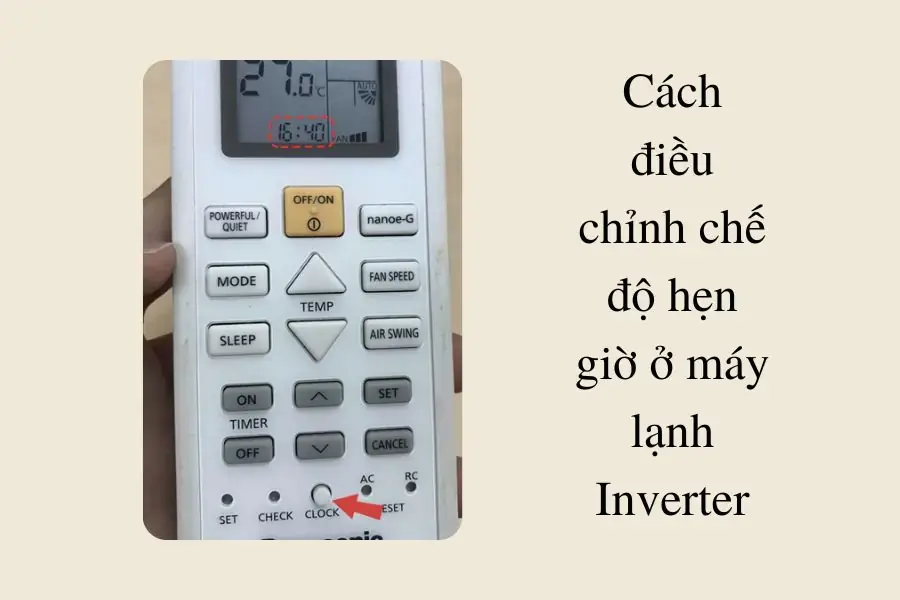 Chế độ hẹn giờ ở điều hòa Inverter