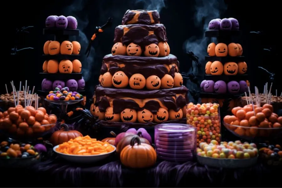 Ý tưởng trang trí mẫu bàn tiệc Halloween đẹp số 20.