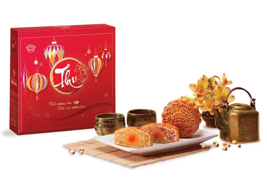 Bánh trung thu Kinh Đô sử dụng các nguyên liệu tự nhiên với quy trình sản xuất hiện đại.