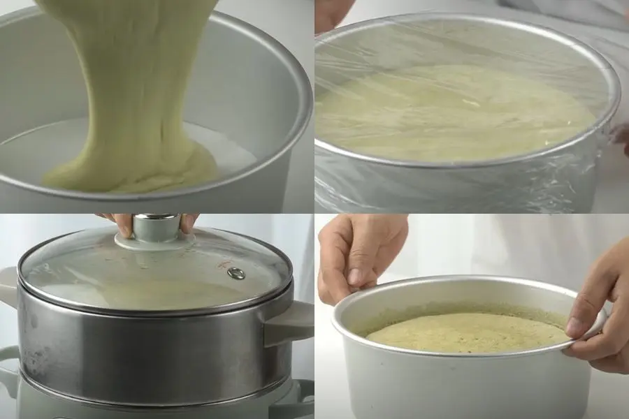 Đem hấp hoặc nướng bánh đều được.