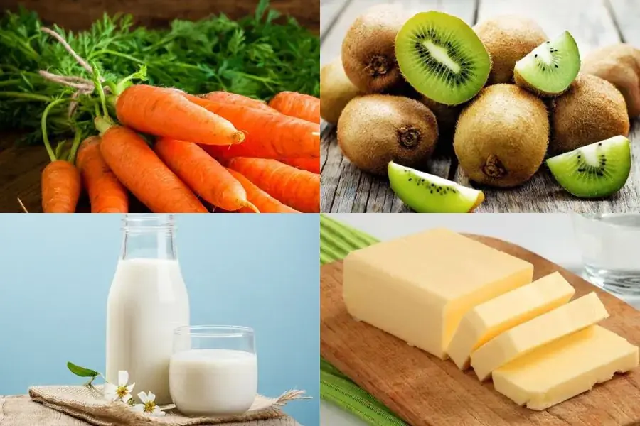 Nguyên liệu để làm bánh trung thu vị kiwi thơm ngon hấp dẫn.