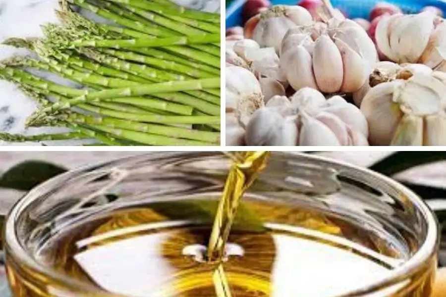 Nguyên liệu làm măng tây xào tỏi
