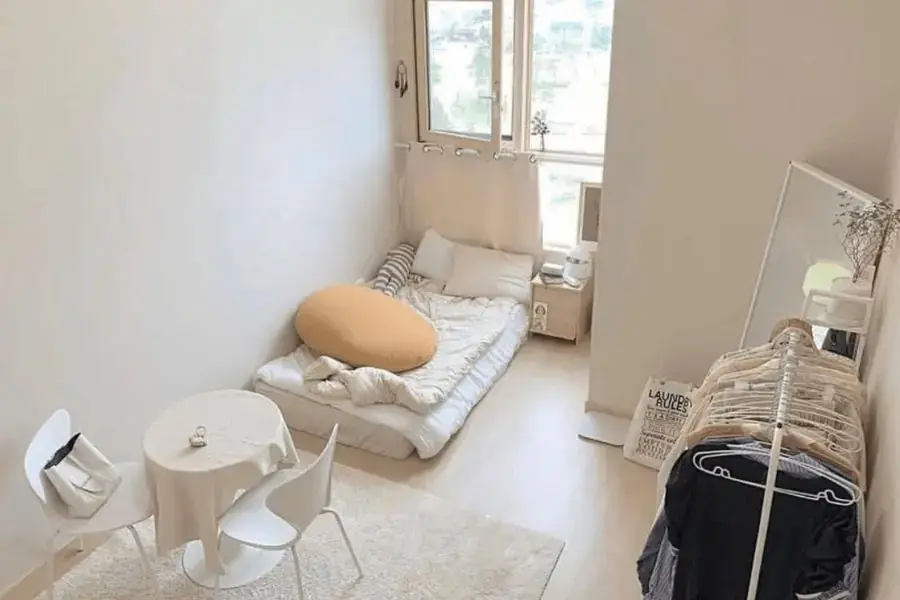 Trang trí phòng trọ với những gam màu nhẹ nhàng, đơn sắc