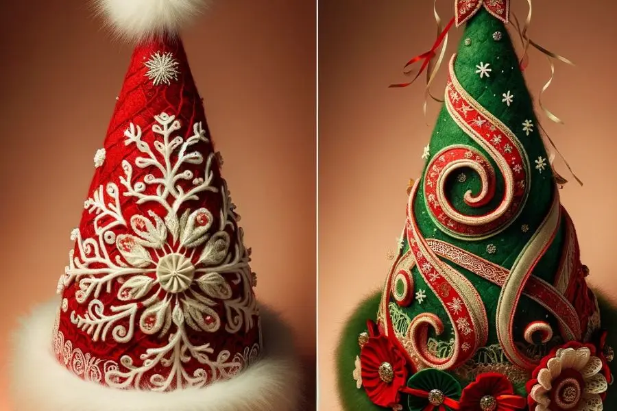 Những mẫu nón Noel cực xinh xắn khác.