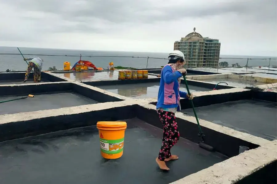 Sika Latex có dạng nhũ tương cao su được ứng dụng để chống thấm.