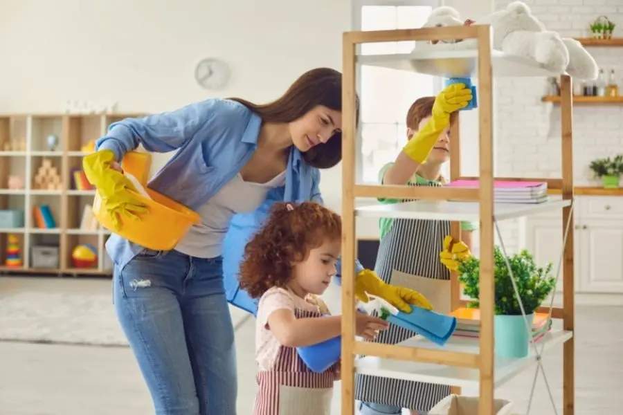 Dọn dẹp nhà cửa thường xuyên bằng dung dịch tẩy rửa để đuổi dơi ra khỏi nhà
