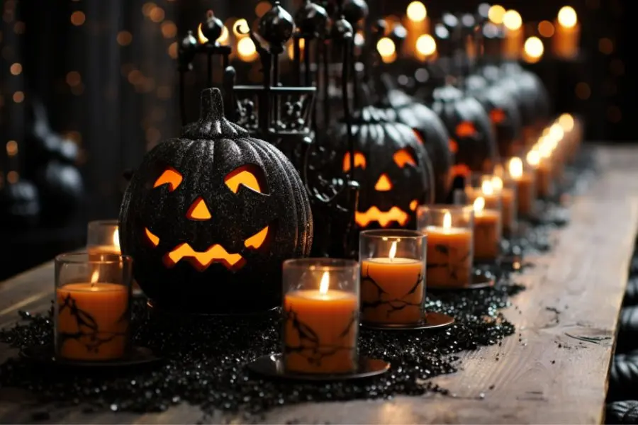 Ý tưởng trang trí mẫu bàn tiệc Halloween đẹp số 24.