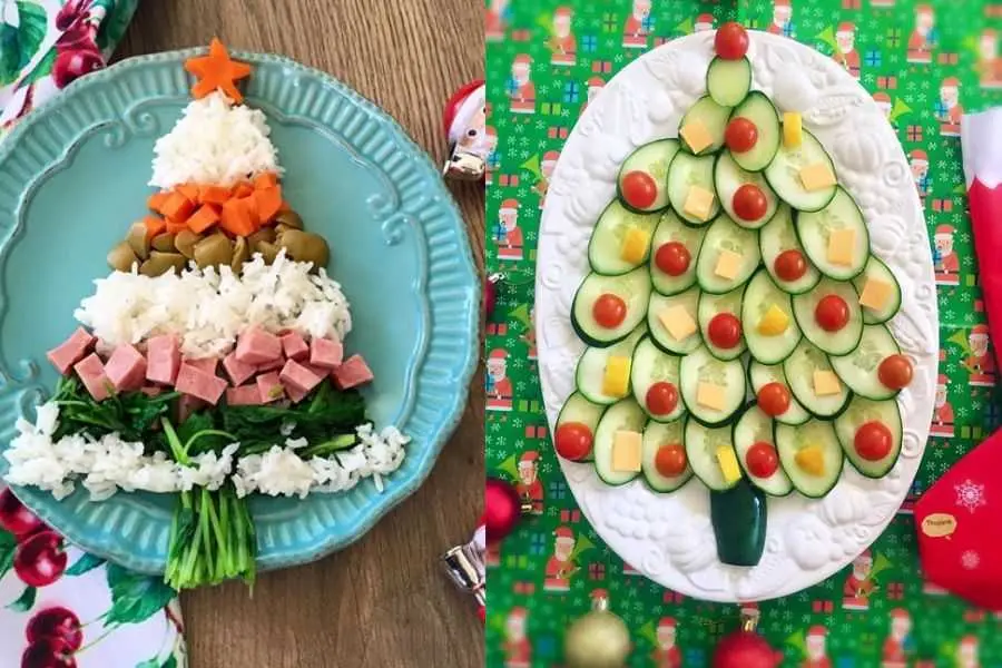 Tạo hình trang trí Giáng Sinh bằng các nguyên liệu có sẵn.