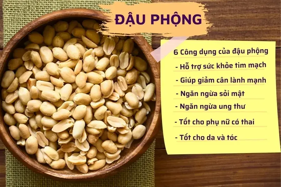 Công dụng của đậu phộng