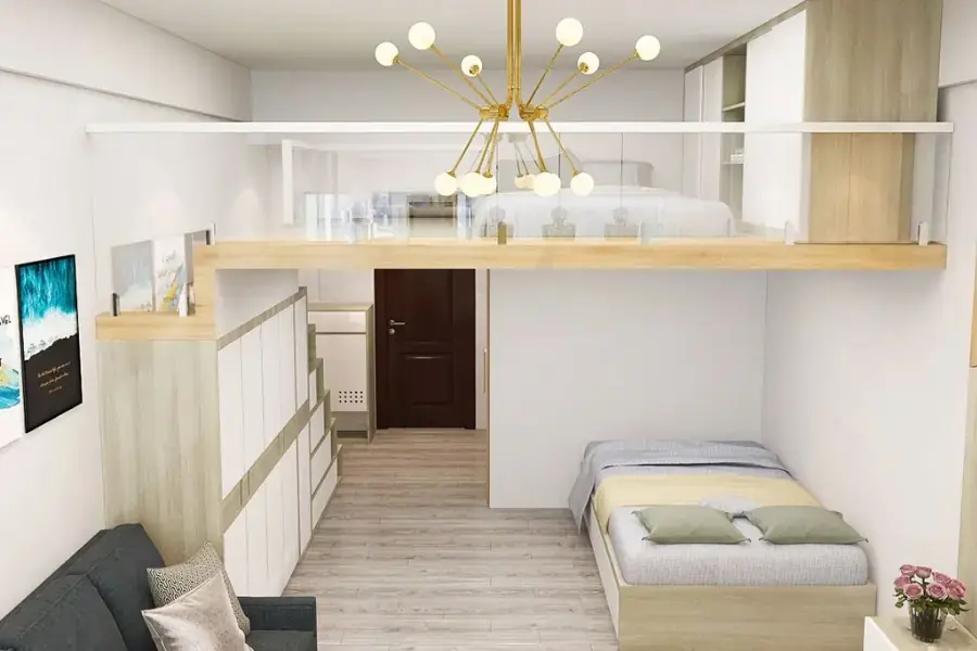 Thiết kế gác lửng giúp bố cục trong nhà gọn mắt hơn