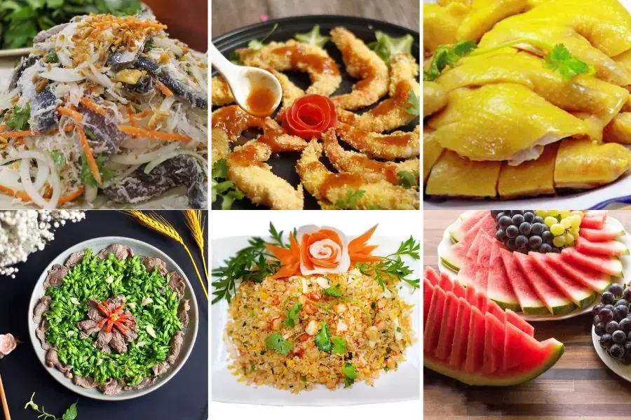 Thực đơn đa dạng đầy bắt mắt