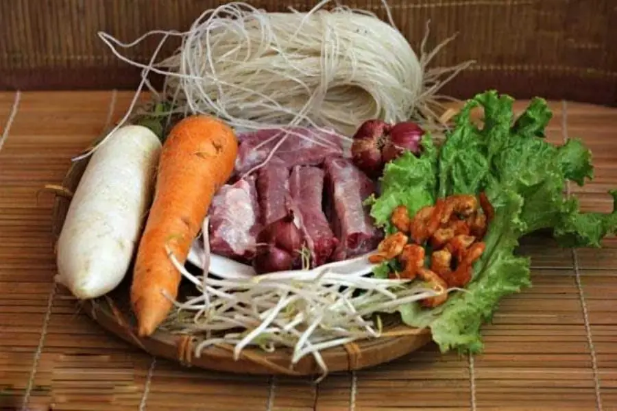 Nguyên liệu nấu món Hủ tiếu