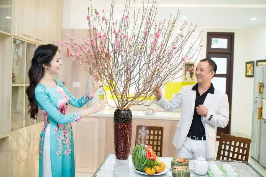 Cây cảnh trưng ngày Tết.
