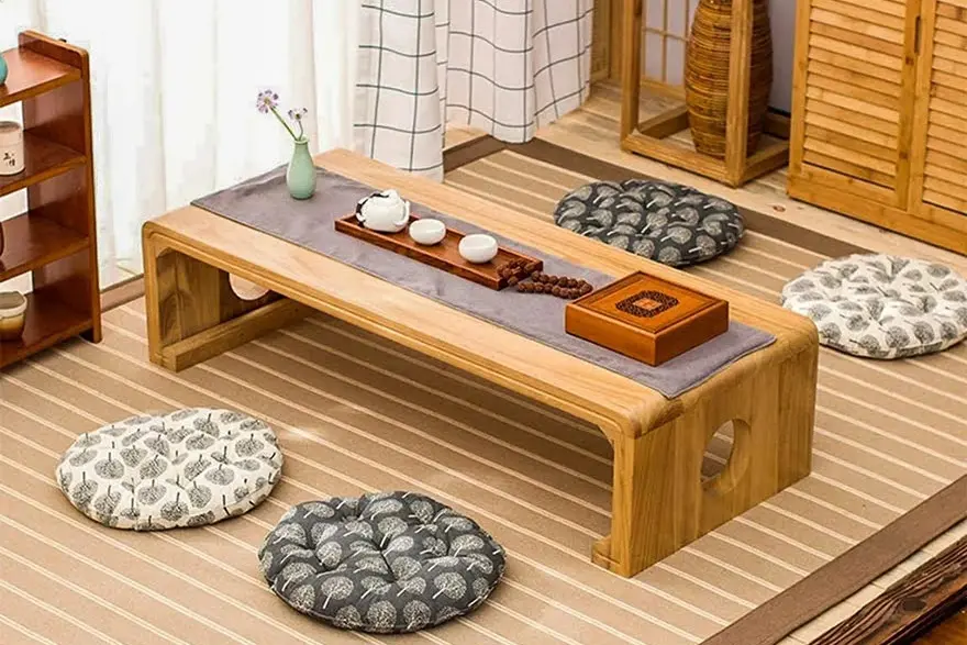 Mẫu bàn ăn kiểu Nhật dành cho 4 người