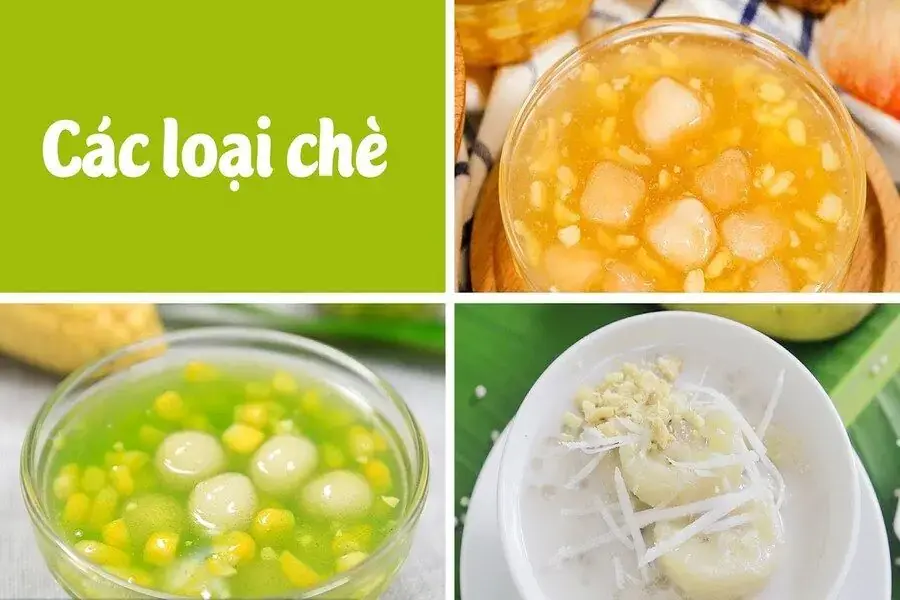 Các loại chè là ưu tiên hàng đầu của món tráng miệng trong thực đơn sinh nhật