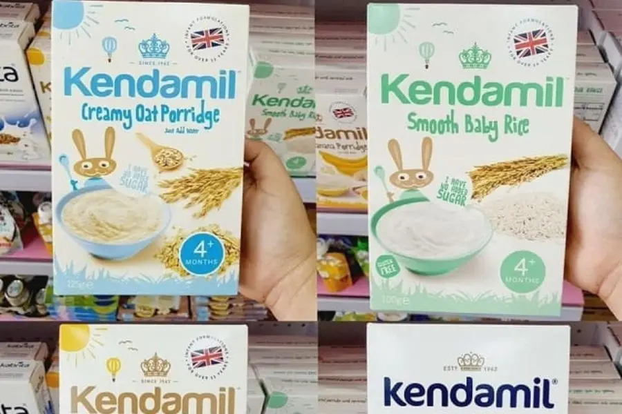 Bột ăn dặm Kendamil.