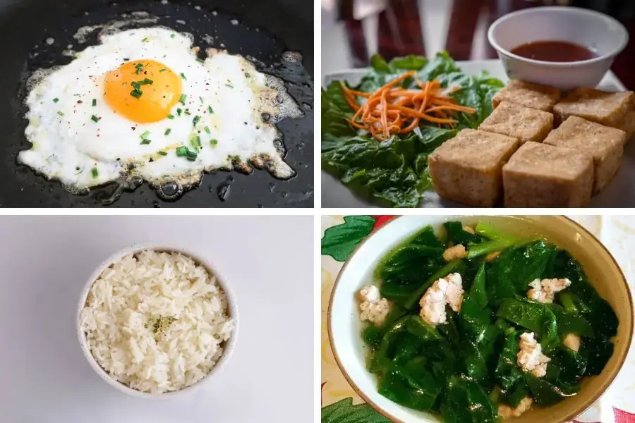 Bữa trưa cho sinh viên nữ tăng cân ngày 3 đa dạng món ăn