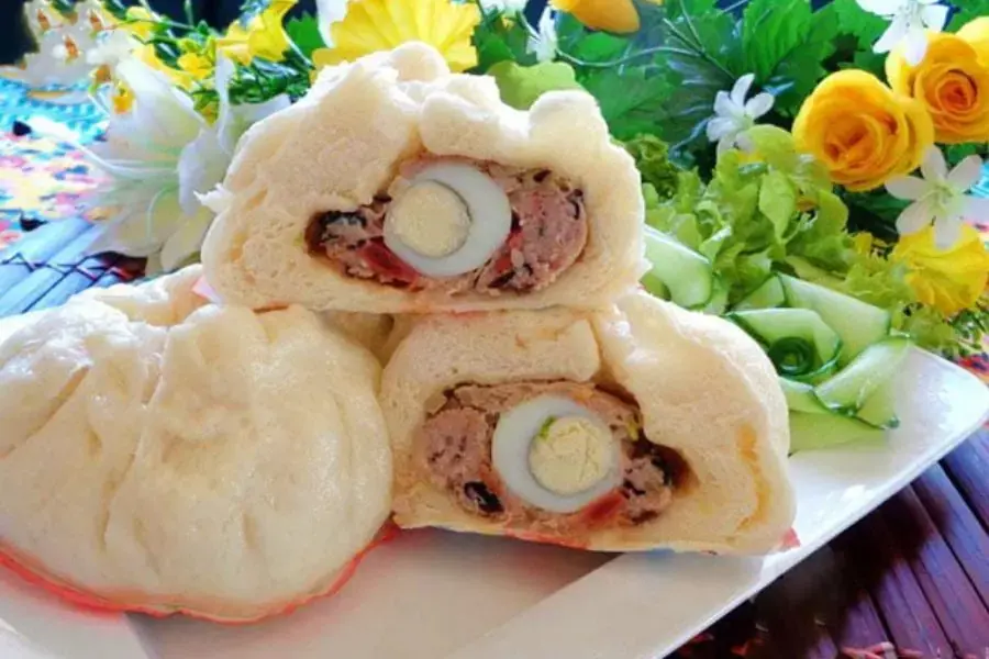 Bánh bao nhân thịt mềm xốp lại giàu chất dinh dưỡng