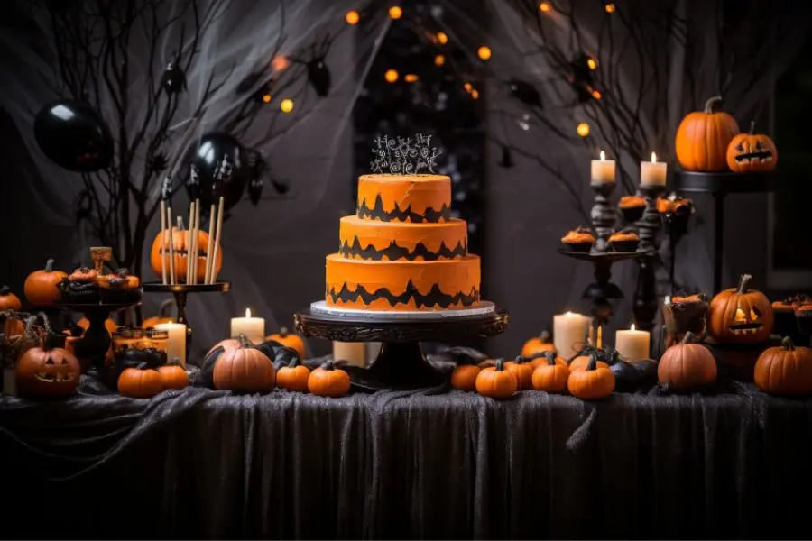 Ý tưởng trang trí mẫu bàn tiệc Halloween đẹp số 2.
