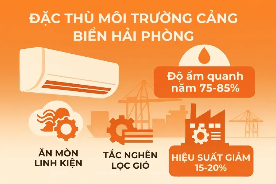 Đặc thù môi trường cảng biển Hải Phòng.