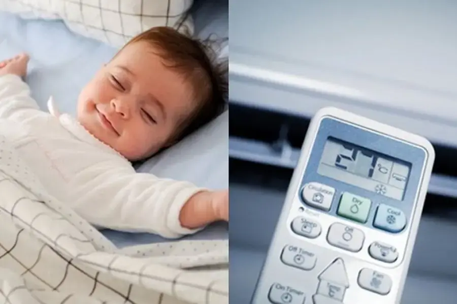 Gia đình có con nhỏ nên để điều hòa từ 27 – 28 độ C