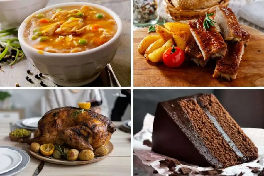 Thực đơn đêm Noel hấp dẫn, dễ dàng chế biến.