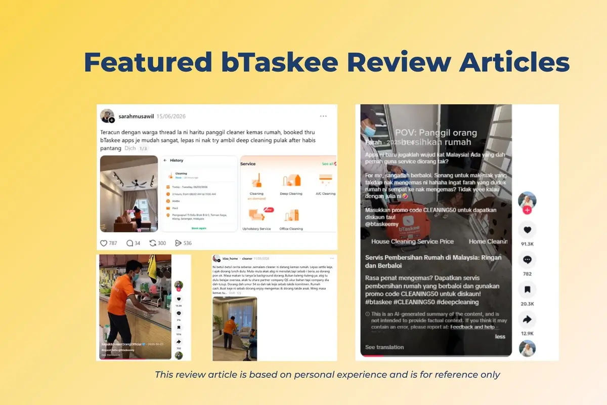 Customer reviews on bTaskee