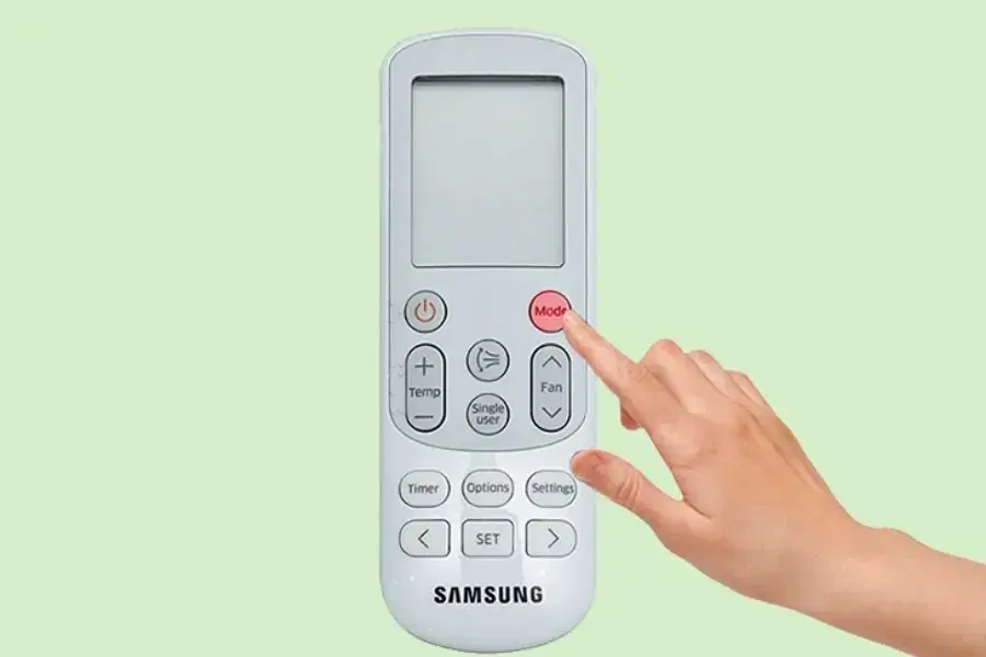 Bấm nút Mode để chọn chế độ thích hợp theo nhu cầu sử dụng