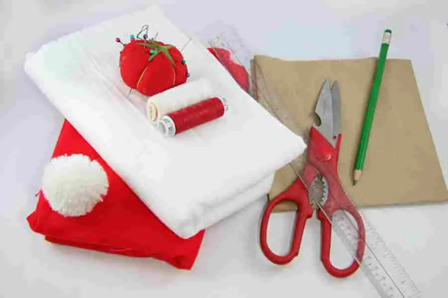 Cách làm nón Noel bằng vải.